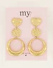 My Jewellery Earrings statement heart hoops MJ07364