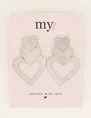 My Jewellery Earrings statement hearts MJ08197