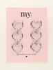 My Jewellery Earrings statement open heart MJ09325