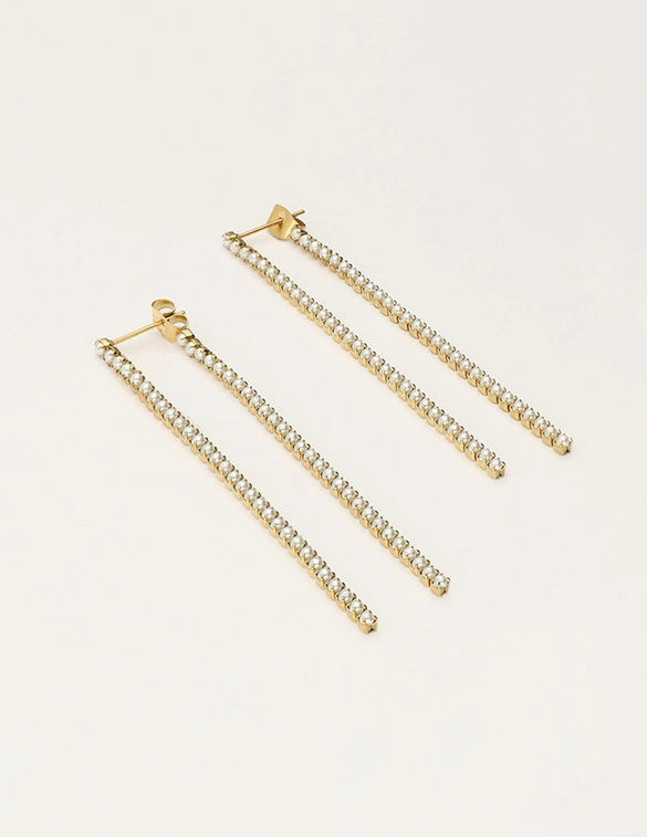 My Jewellery Earrings strings with pearls MJ11644