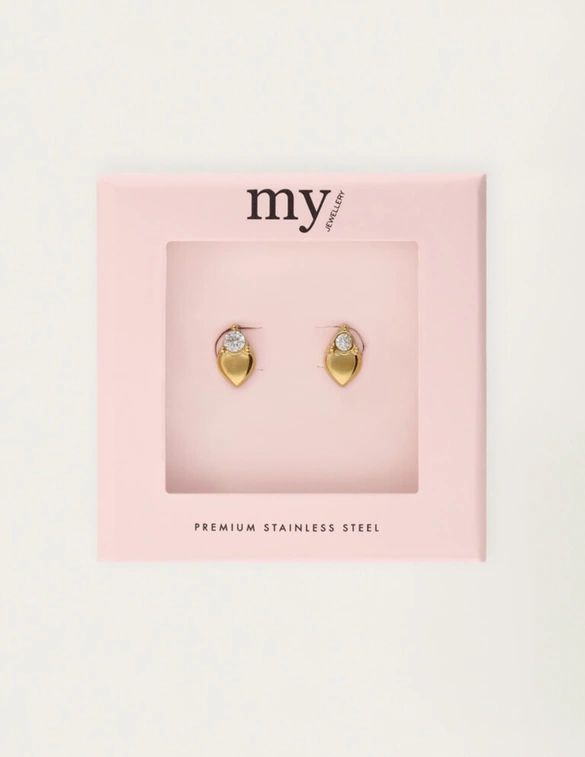 My Jewellery Earstud heart strass MJ12102