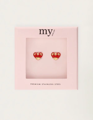 My Jewellery Earstud mini art heart red MJ12094