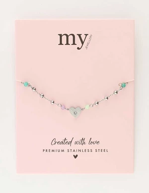 My Jewellery Heart en beads fine bracelet MJ10649