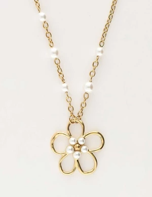 My Jewellery island flower pearl necklace MJ10807