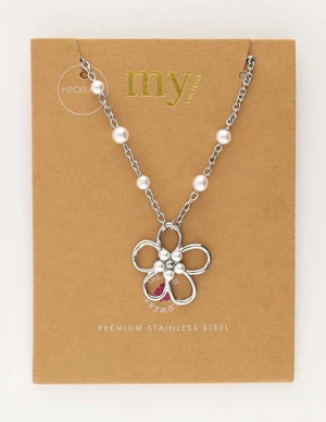My Jewellery island flower pearl necklace MJ10807