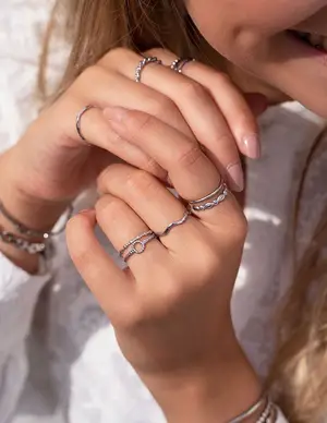 My Jewellery Mix ring golf structuur MJ04891