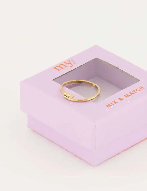 My Jewellery Mix ring smal structuur MJ04895