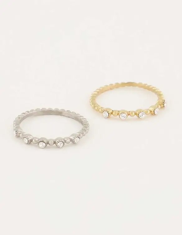 My Jewellery Mood ring met kristal stenen MJ05569