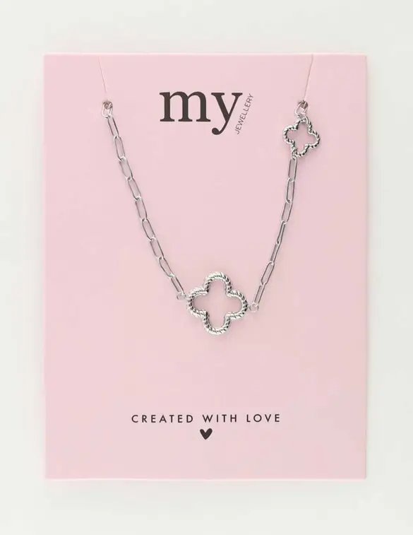 My Jewellery Necklace 3 clovers MJ10494