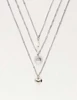 My Jewellery Necklace 3 layers pearl sun heart MJ10496