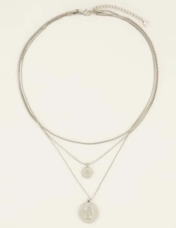 My Jewellery Necklace 3 layers with charms MJ08091