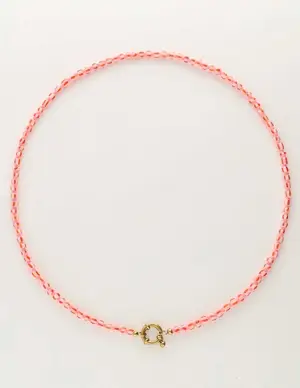 My Jewellery Necklace beads pink with lock pink MJ10727