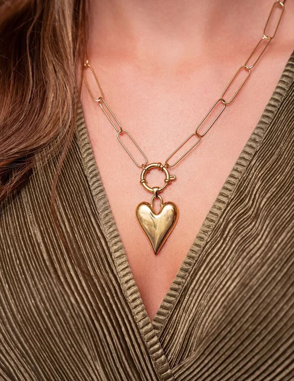 My Jewellery Necklace chain & big heart MJ10021