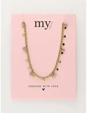 My Jewellery Necklace coins & beads MJ10239