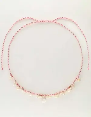 My Jewellery Necklace cord irregular pearls MJ10171