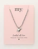 My Jewellery Necklace cord lilac heart arrow MJ12205
