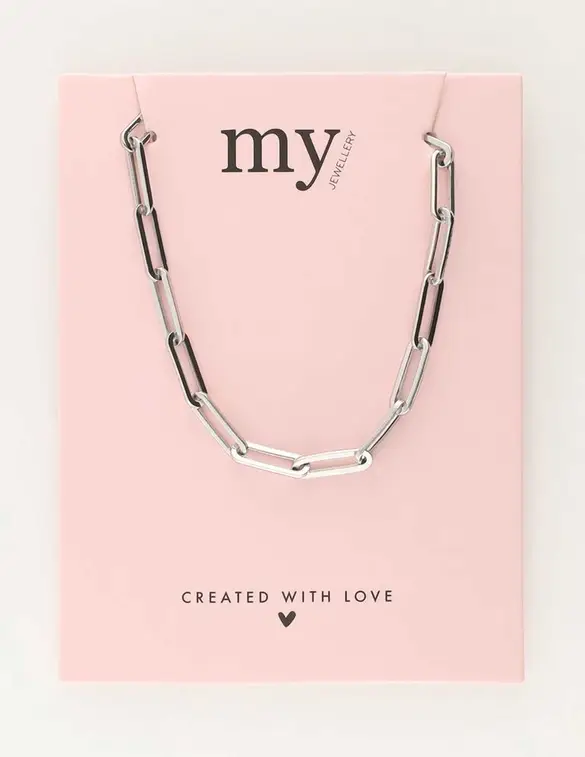 My Jewellery Necklace equal large square chain MJ10394