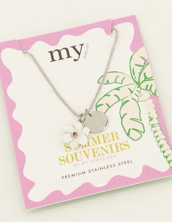 My Jewellery Necklace flower/coin Summer MJ07213