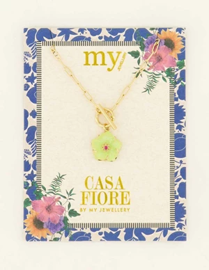 My Jewellery Necklace flower lime MJ08638