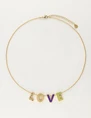 My Jewellery Necklace letters love purple MJ10190