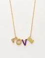 My Jewellery Necklace letters love purple MJ10190
