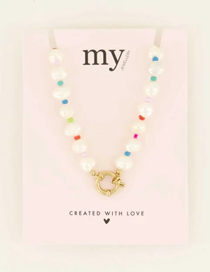My Jewellery Necklace/phonecord pearls multicolo MJ08730