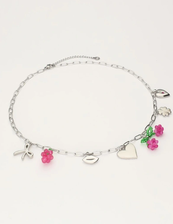 My Jewellery Necklace pink cherry & grape MJ10963