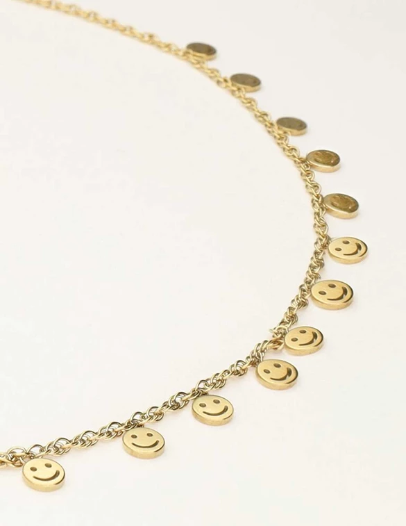 My Jewellery Necklace smiley coins MJ10373