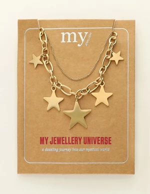 My Jewellery Necklace statement chain stars MJ09525