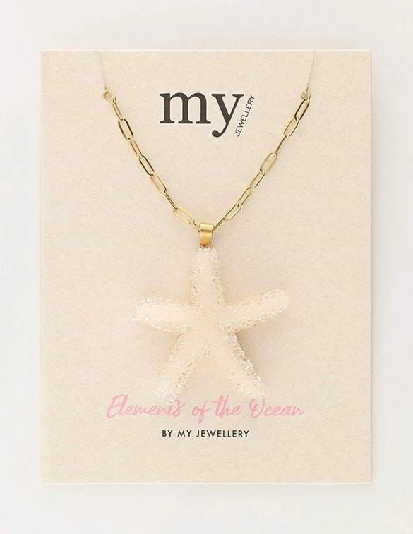 My Jewellery Necklace with beige starfish MJ10760