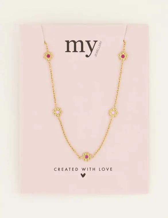 My Jewellery Necklace with flowers MJ07966