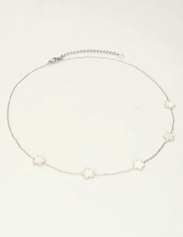 My Jewellery Necklaces 5 flowers pearl MJ10057