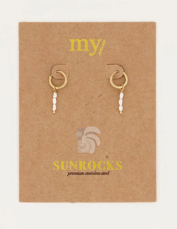 My Jewellery Oorbellen 3 parels MJ05094