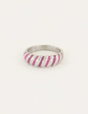 My Jewellery Pink twirl candy ring MJ06293