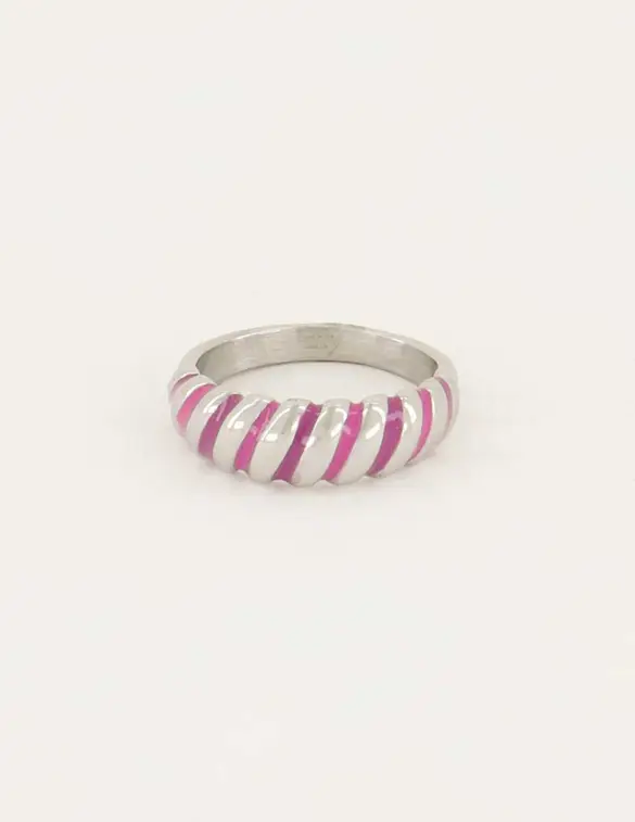 My Jewellery Pink twirl candy ring MJ06293