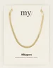 My Jewellery Platte schakelketting dun MJ04930