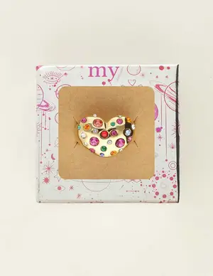 My Jewellery Ring heart multi colour strass MJ09474