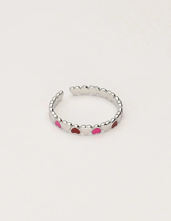 My Jewellery Ring hearts red MJ11242