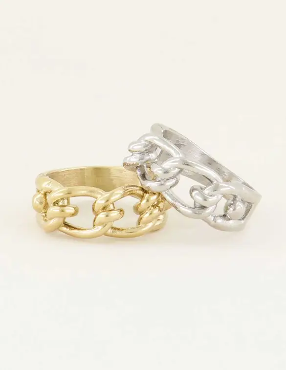 My Jewellery Ring schakels & knoop MJ01161