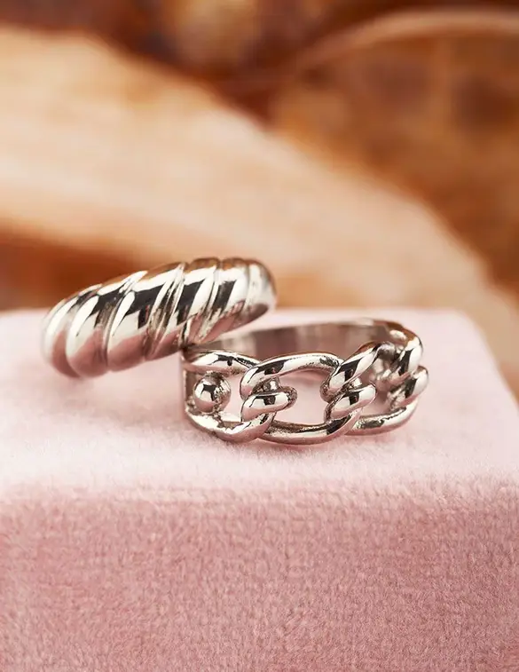 My Jewellery Ring schakels & knoop MJ01161