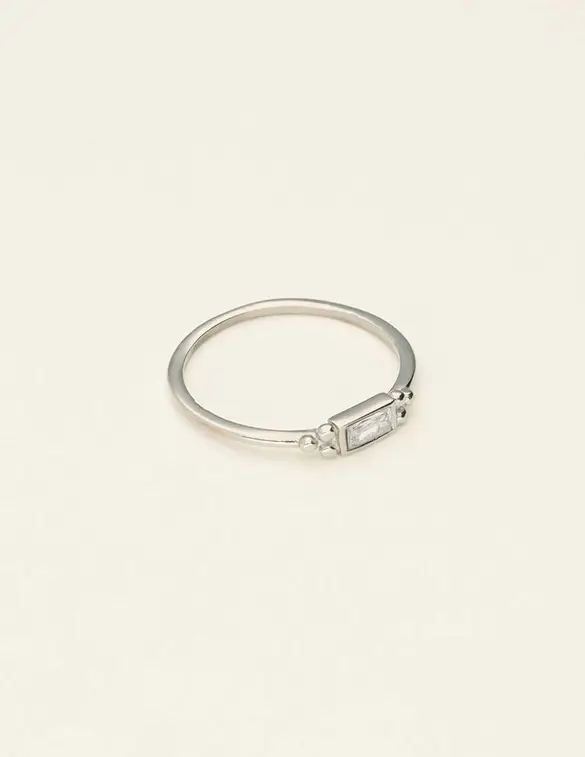 My Jewellery Ring square stone dots MJ09523