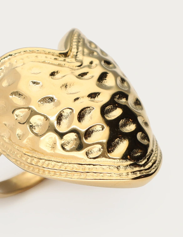 My Jewellery Ring stmt hammered heart MJ12559