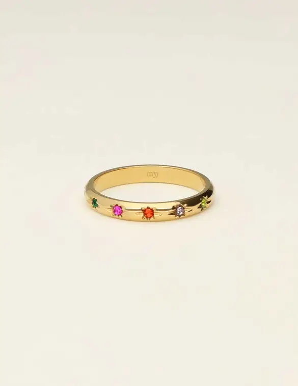 My Jewellery Ring strass multi colour MJ09543