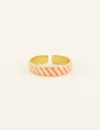 My Jewellery Ring stripe pink MJ08680