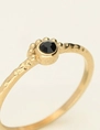 My Jewellery Ring tiny black stone MJ09526