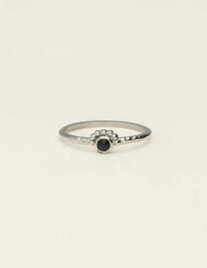 My Jewellery Ring tiny black stone MJ09526