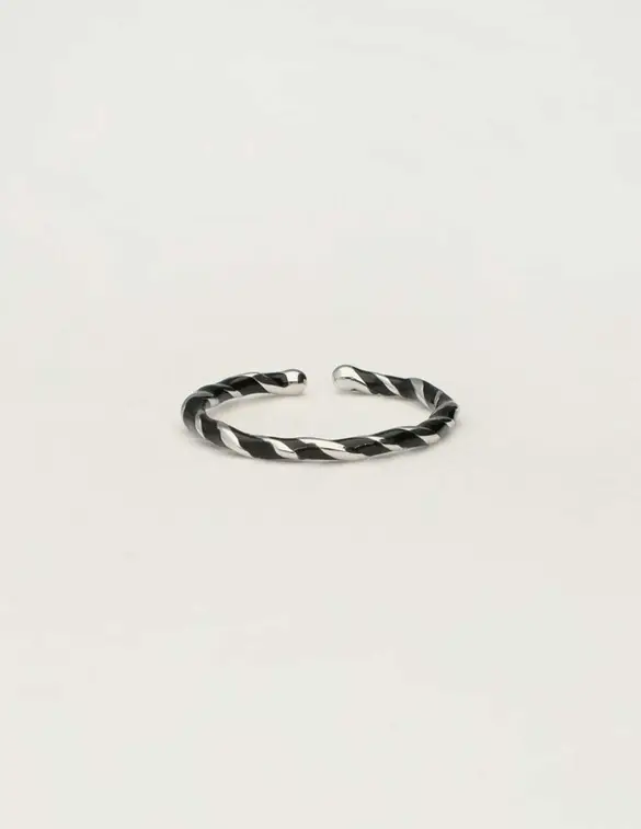 My Jewellery Ring twisted black MJ10364