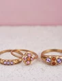 My Jewellery Ring vintage purple stones MJ06952
