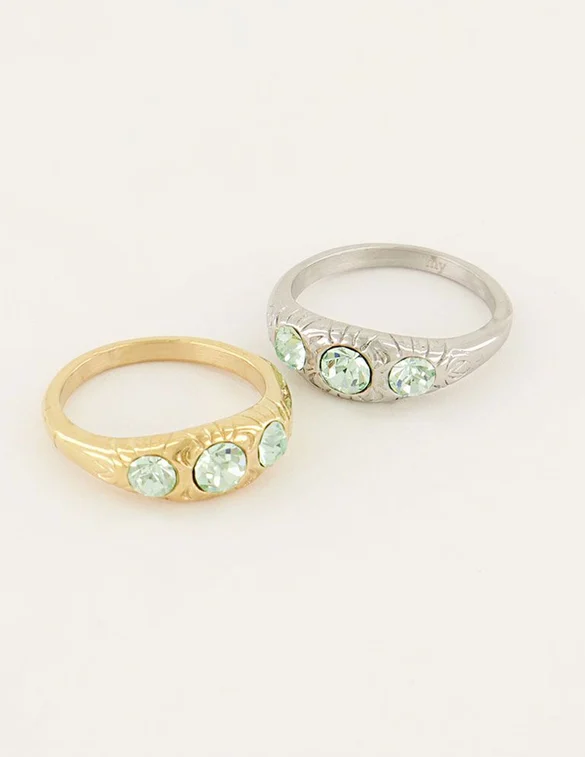 My Jewellery Ring vintage strass clear MJ06518
