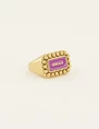 My Jewellery Ring with purple amour enamel MJ07826